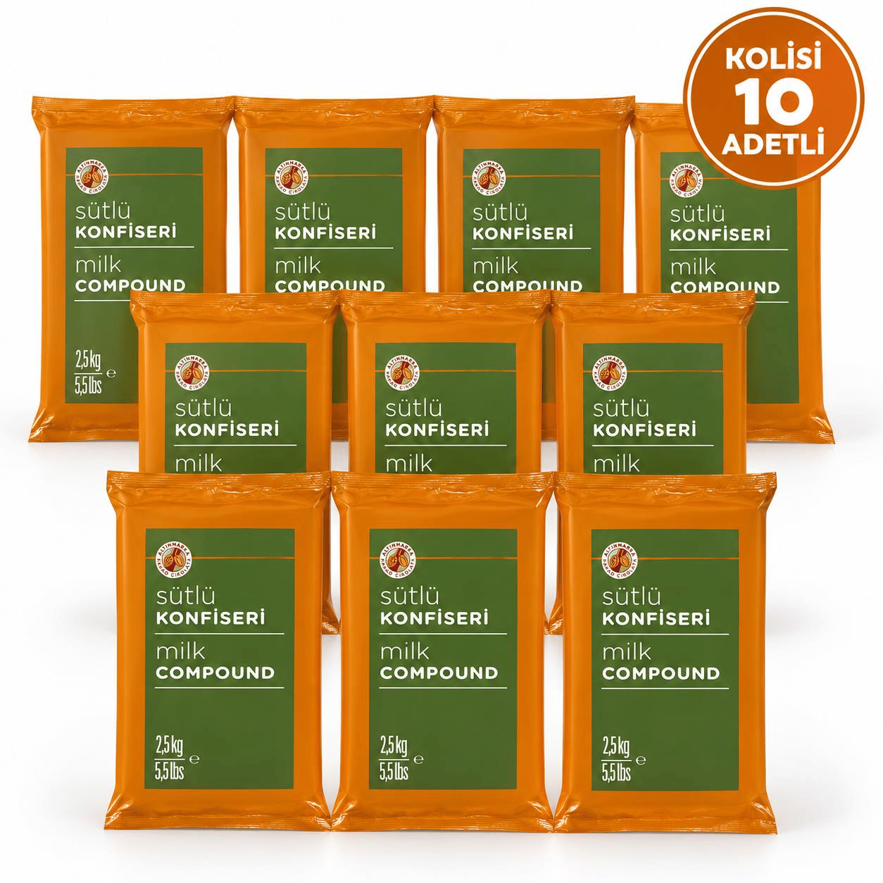 ALTINMARKAAltınmarka Sütlü Konfiseri 2,5 Kg x 10 Adet