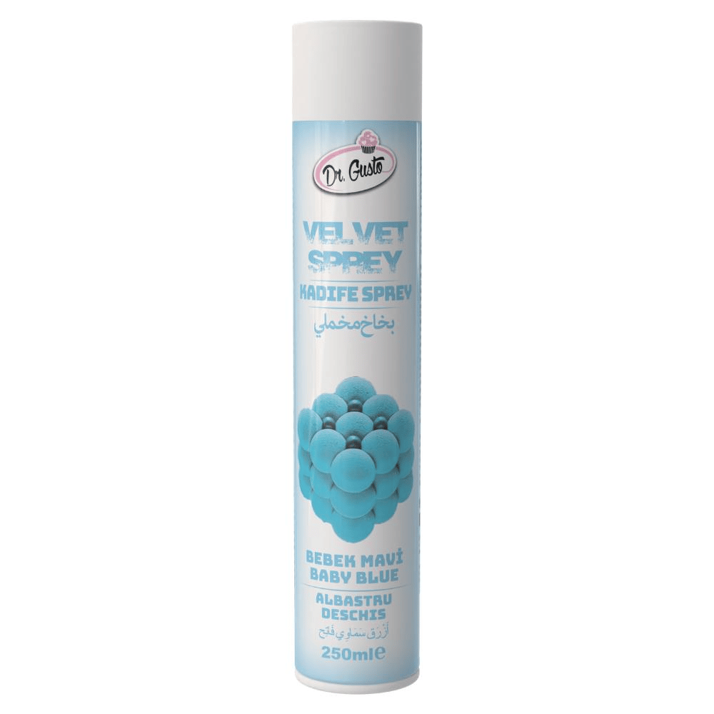 Kadife (Velvet) Sprey Gıda Boyası Bebe Mavi 250 ml