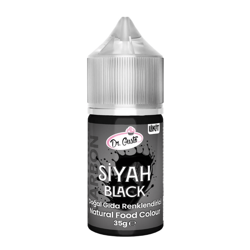 Likit Siyah Doğal Gıda Boyası 35 g – Bitkisel Kaynaklı, Pasta ve Tatlılar İçin Katkısız Sıvı Renk Boyası
