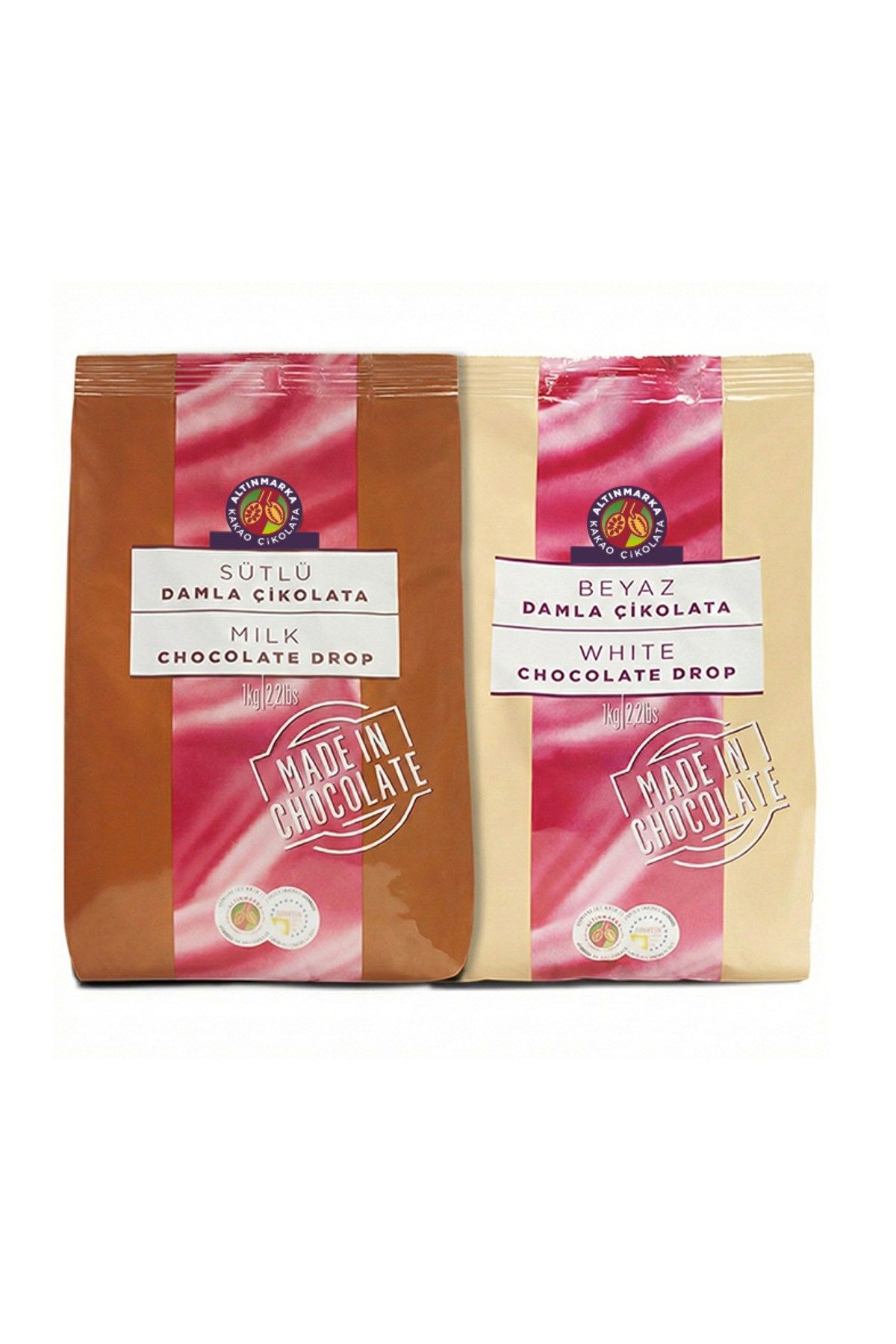 ALTINMARKASütlü Damla 1Kg ve Beyaz Damla 1Kg