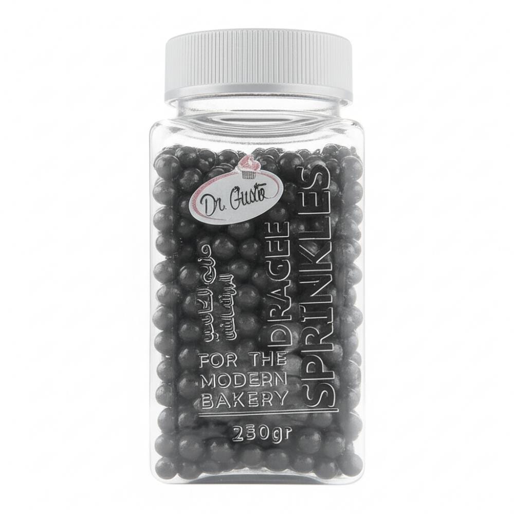 4 mm Siyah Boncuk Şeker 250 g – Pasta ve Tatlı Dekor Şekeri