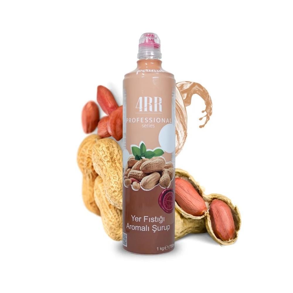 4RR Yer Fıstığı Aromalı Kahve & Tatlı İçecek Şurubu 750 ml