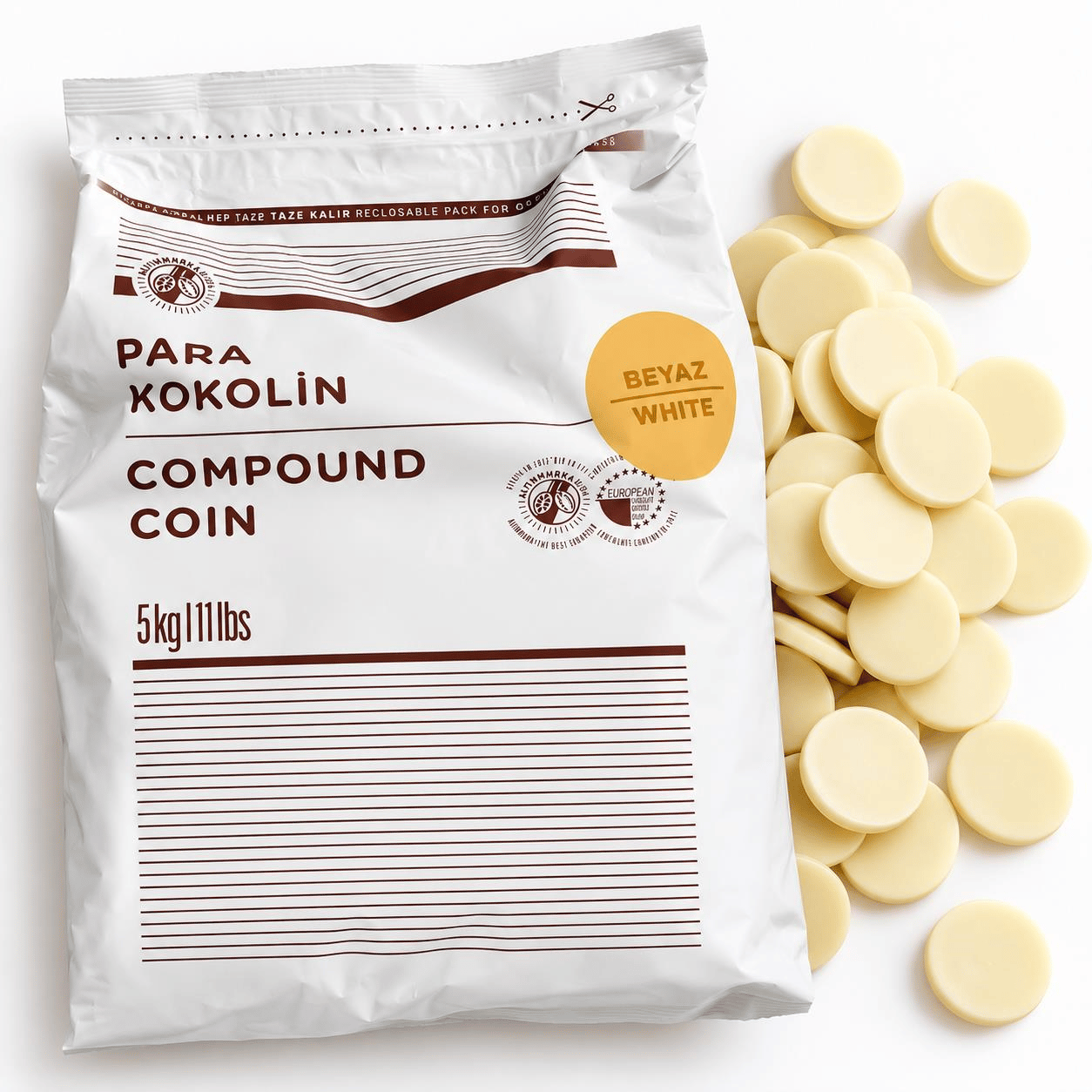 ALTINMARKAAltın Pul Beyaz Konfiseri 5 Kg