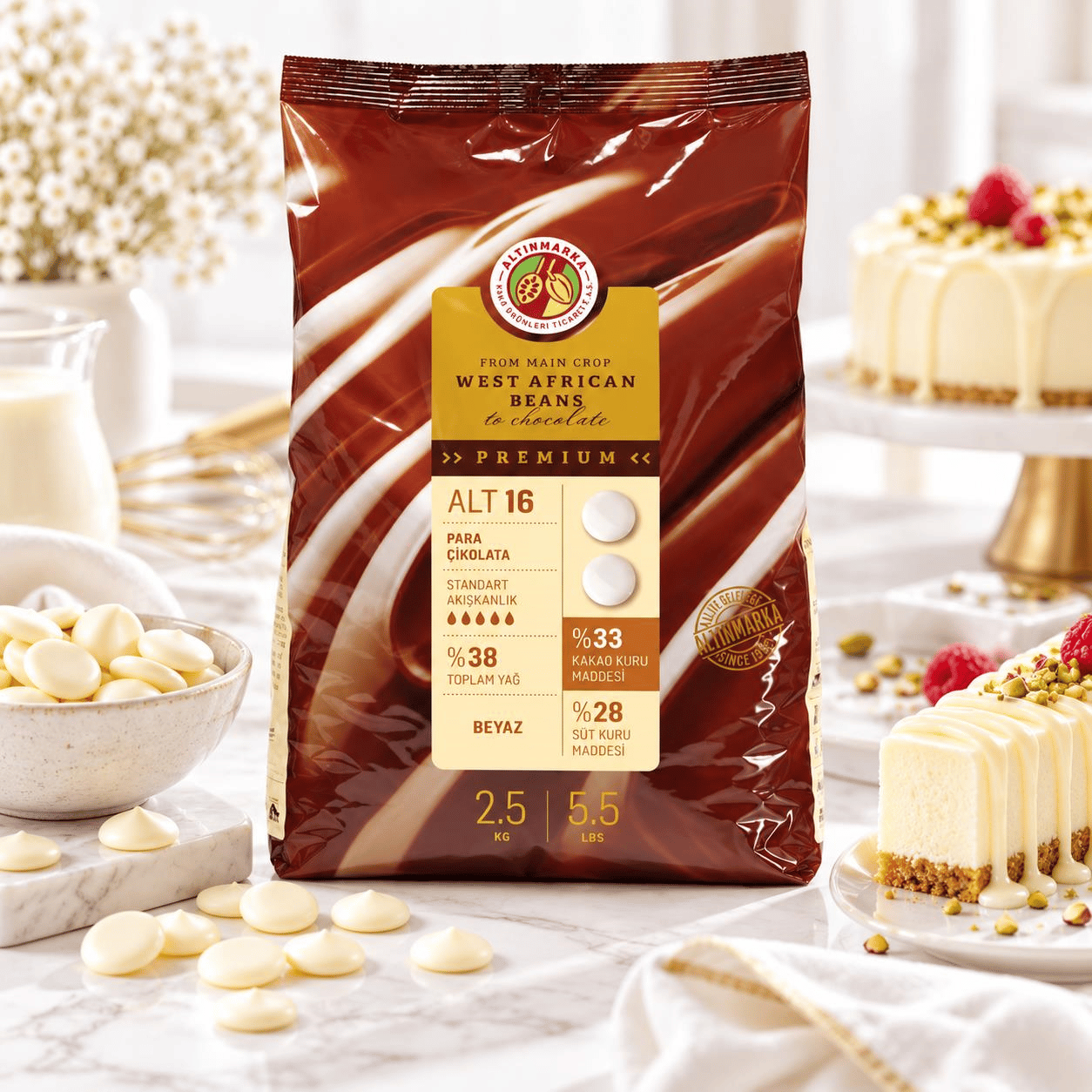 ALTINMARKAAltınmarka Beyaz Mini Para Çikolata 2,5 Kg