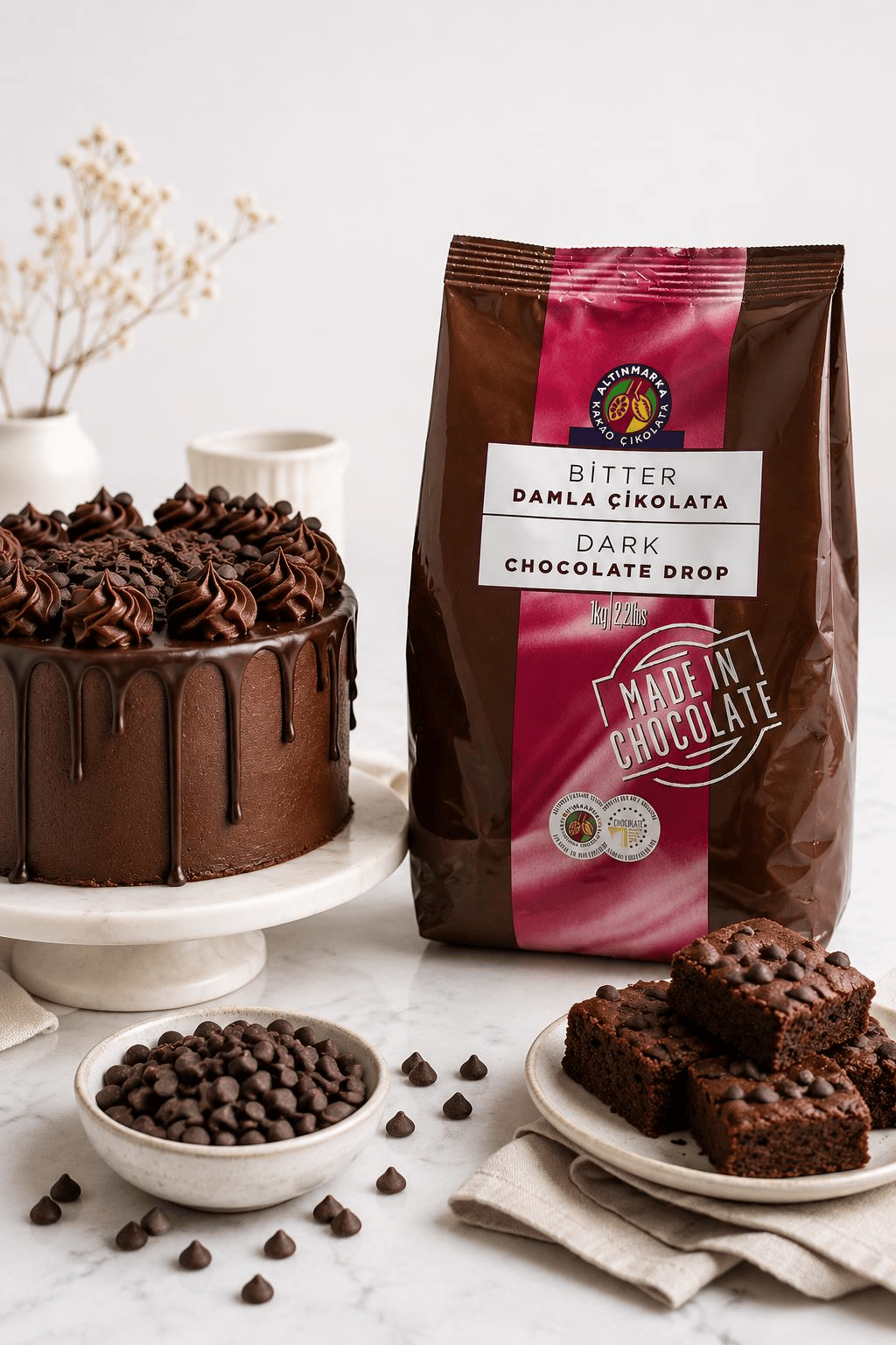 ALTINMARKAAltınmarka Bitter Damla Çikolata 1 Kg