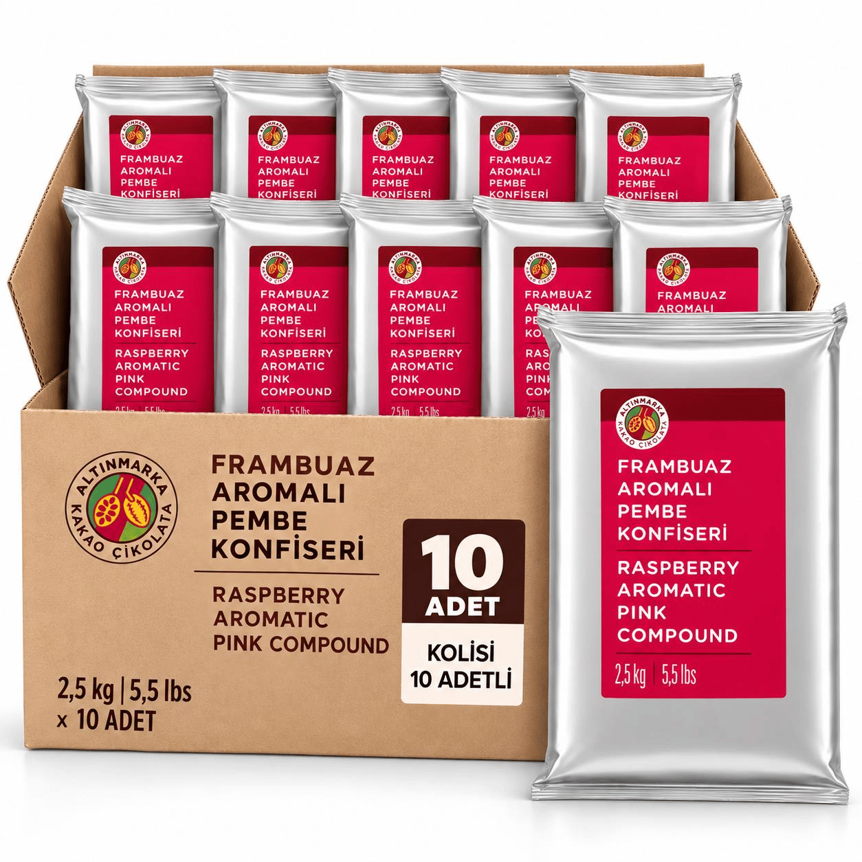 ALTINMARKAAltınmarka Frambuaz Aromalı Konfiseri 2,5 Kg x 10 Adet