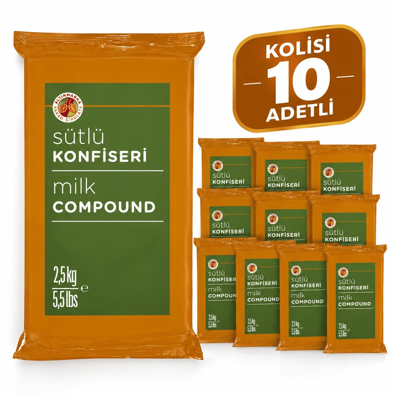 ALTINMARKAAltınmarka Sütlü Konfiseri 2,5 Kg x 10 Adet