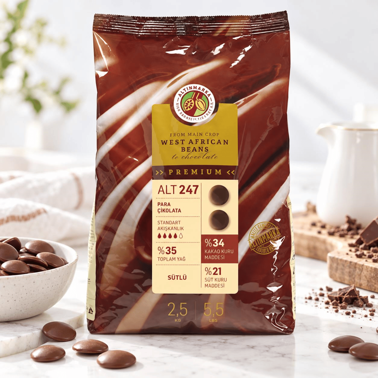 ALTINMARKAAltınmarka Sütlü Mini Para Çikolata 2,5 Kg