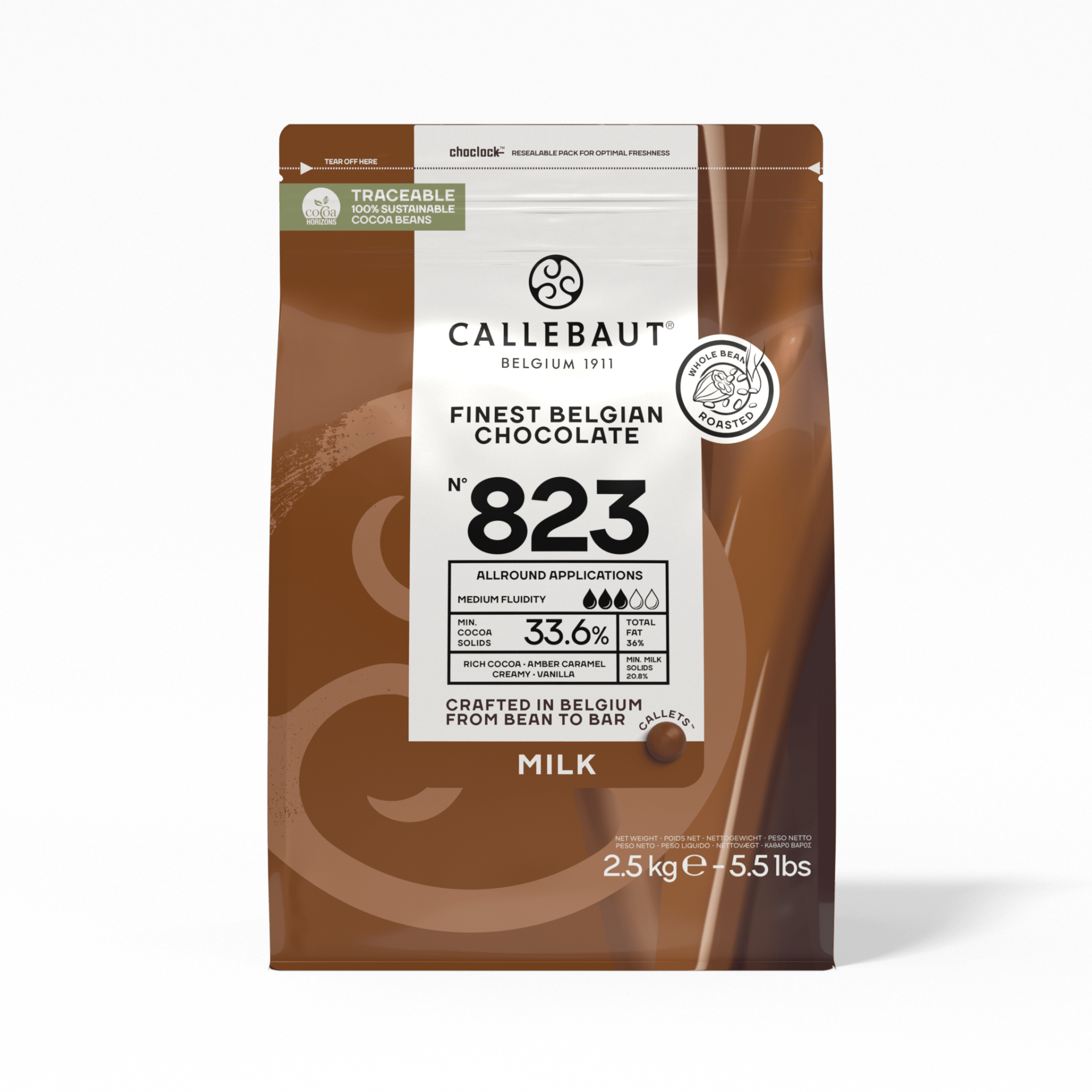 Callebaut 823 Sütlü Drop Çikolata 2,5 Kg