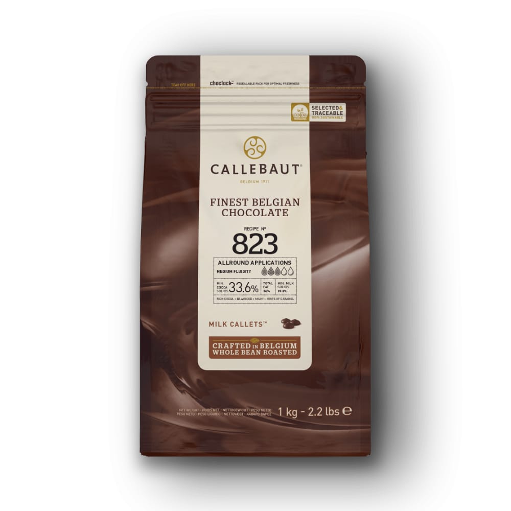 Callebaut Lezzeti: 823 Sütlü & W2 Beyaz Çikolata Drop 2'li Paket (2x1 Kg)
