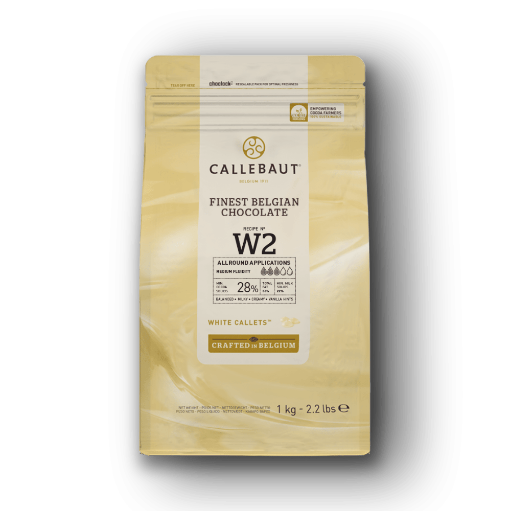 Callebaut Lezzeti: 823 Sütlü & W2 Beyaz Çikolata Drop 2'li Paket (2x1 Kg)