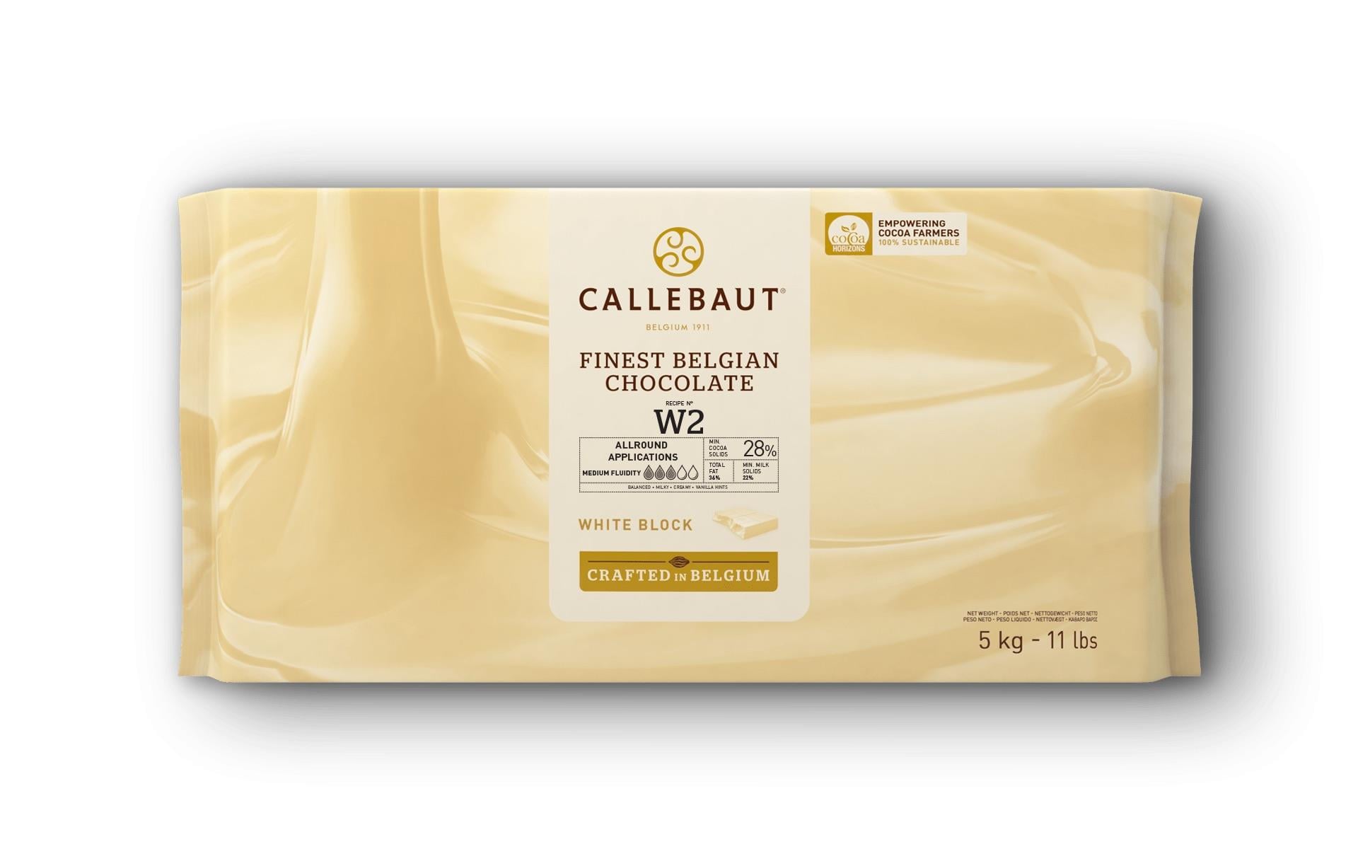 Callebaut W2 Beyaz Blok Çikolata 5 Kg