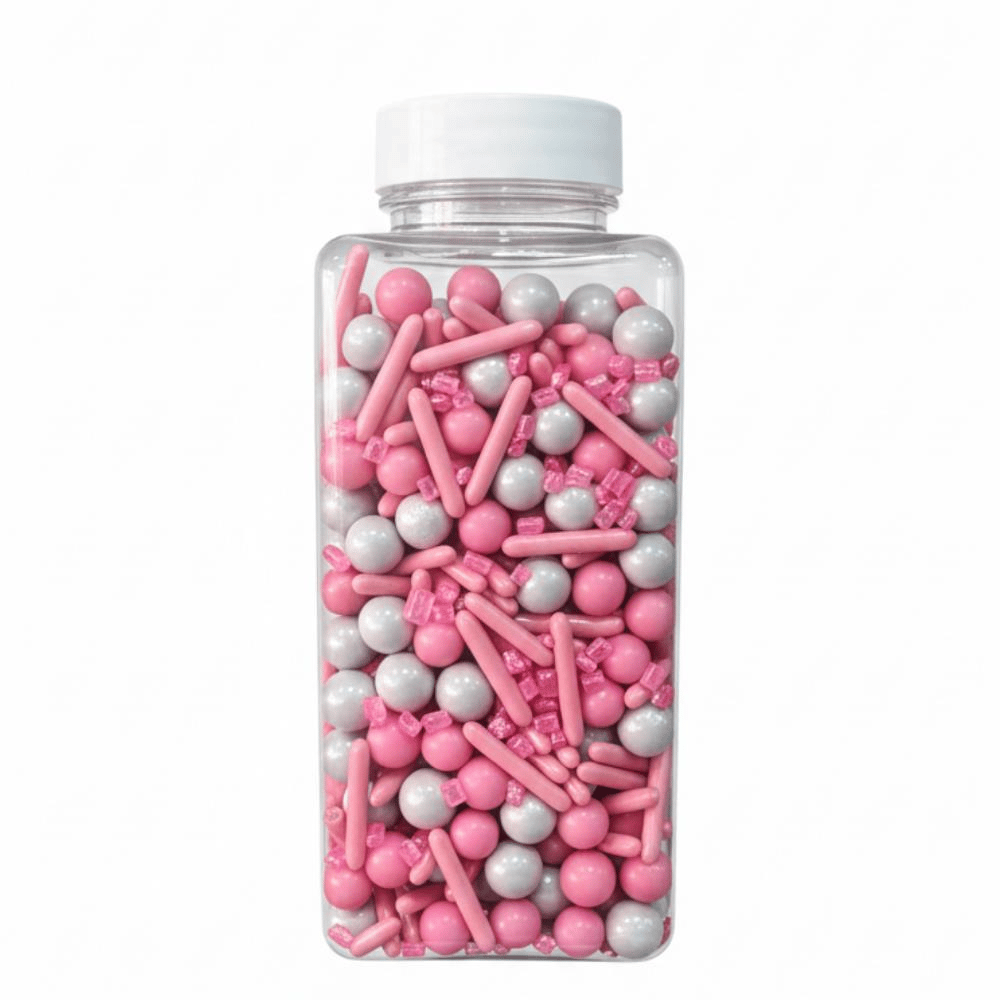 Dekoratif Şeker Pembe 250 g – Pasta, Cupcake ve Tatlı Süslemeleri İçin Dekoratif Şeker