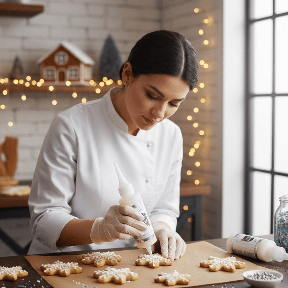 Glazür Cookie Icing Beyaz 150 GR – Kurabiye, Cupcake ve Pasta İçin Kullanıma Hazır Şeker Glazürü