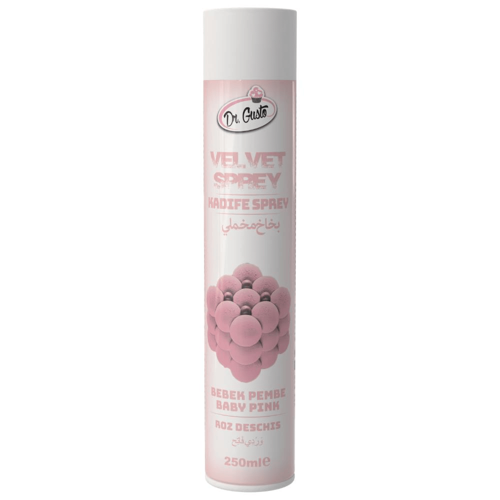 Kadife (Velvet) Sprey Gıda Boyası Bebe Pembe 250 ml