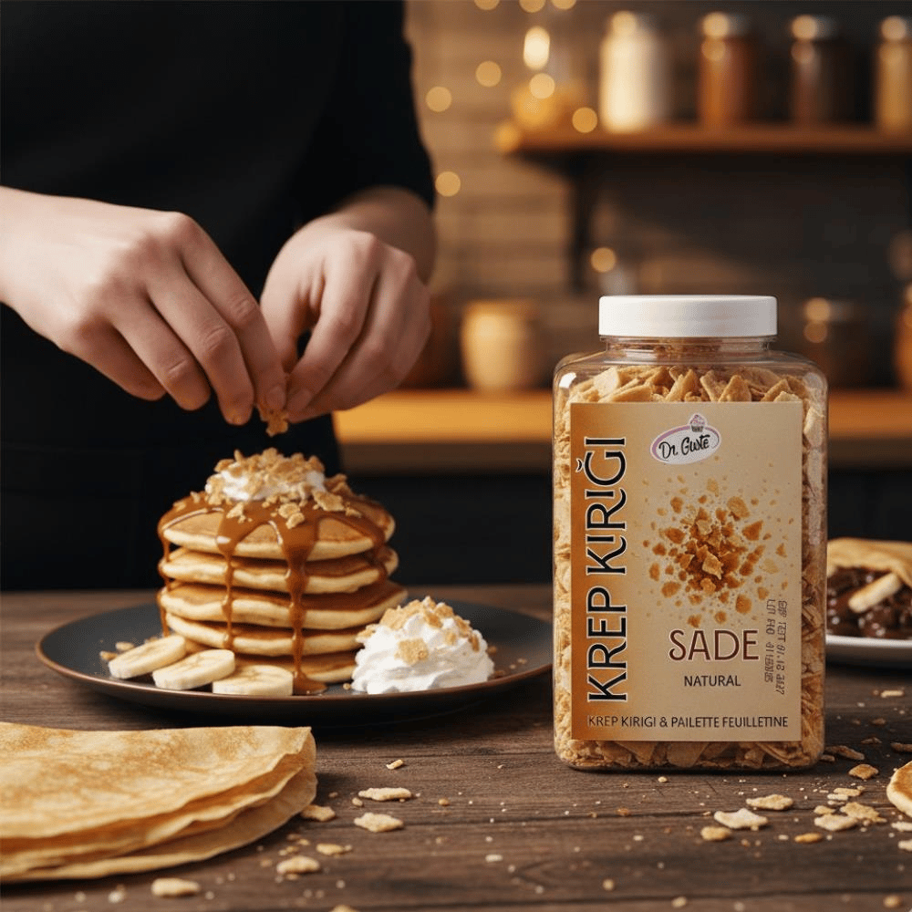 Krep Kırığı Sade 150 GR – Waffle, Pancake ve Tatlılar İçin Çıtır Dekor