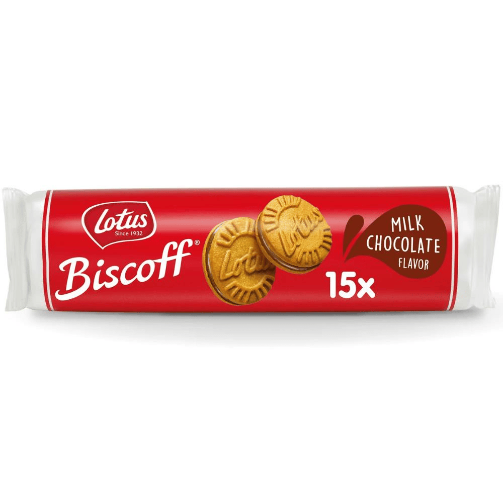 Lotus Biscoff Sandwich Sütlü Çikolatalı 150 g – Karamelize Bisküvi Arasında Çikolatalı Krema