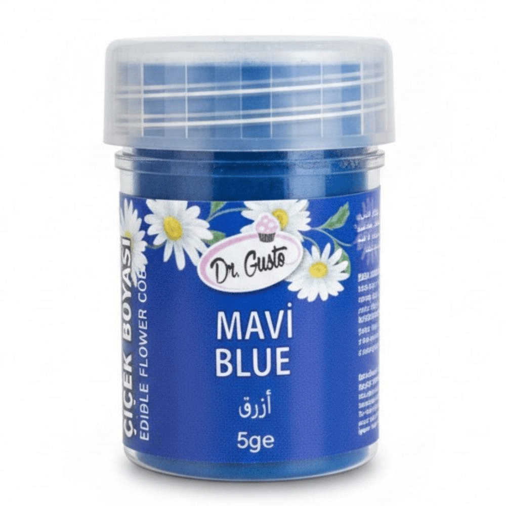Mavi Yenilebilir Şeker Hamuru Figür ve Çiçek Boyası 5 Gr