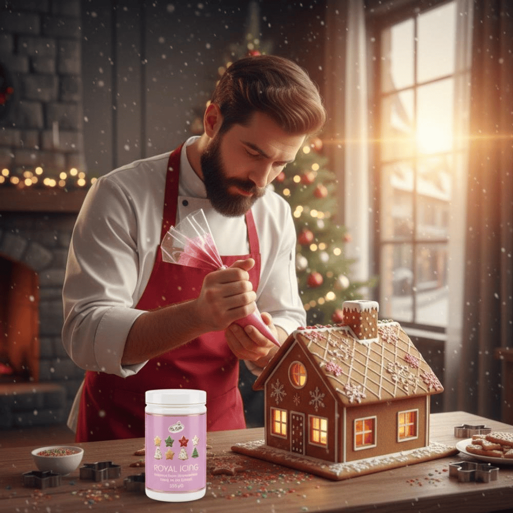 Royal Icing 200 Gr Pembe – Kurabiye, Pasta ve Şeker Hamuru Dekoru