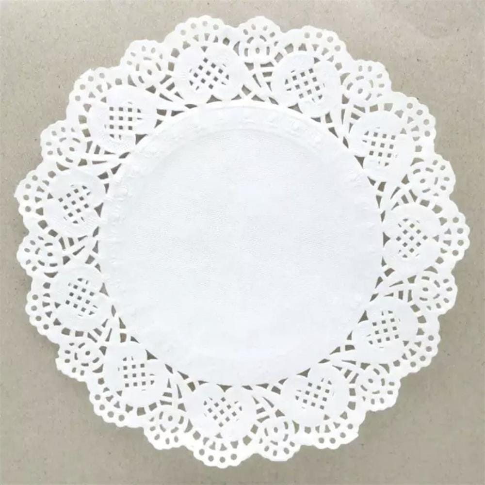 Servis Sunum Dantel Kağıt 18 cm – 100’lü | Pasta, Tatlı, Çay Sunumu ve Paketleme İçin