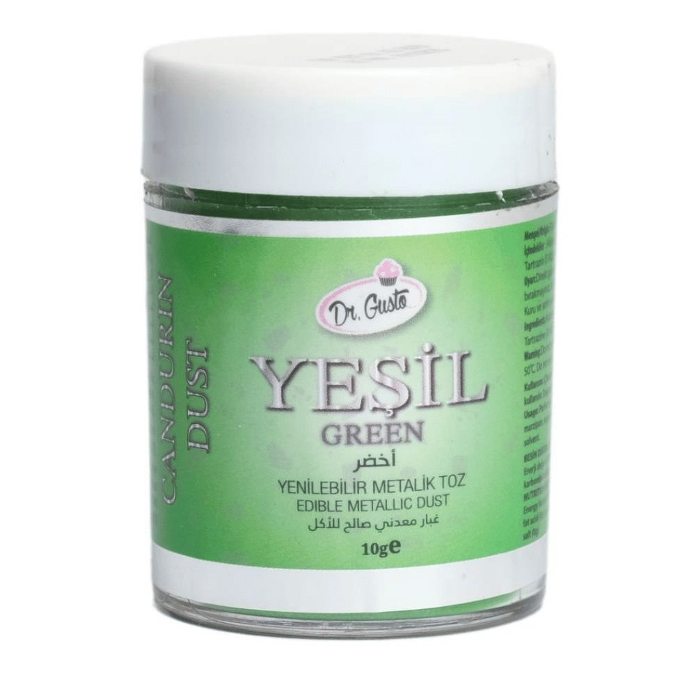 Yenilebilir Metalik Toz Boya Yeşil 10 Gr