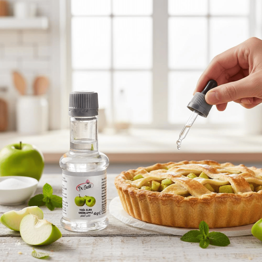 Yeşil Elma Aroması 40 g – Pasta, Kek, Kurabiye ve İçecekler İçin Yoğun Meyve Aroması