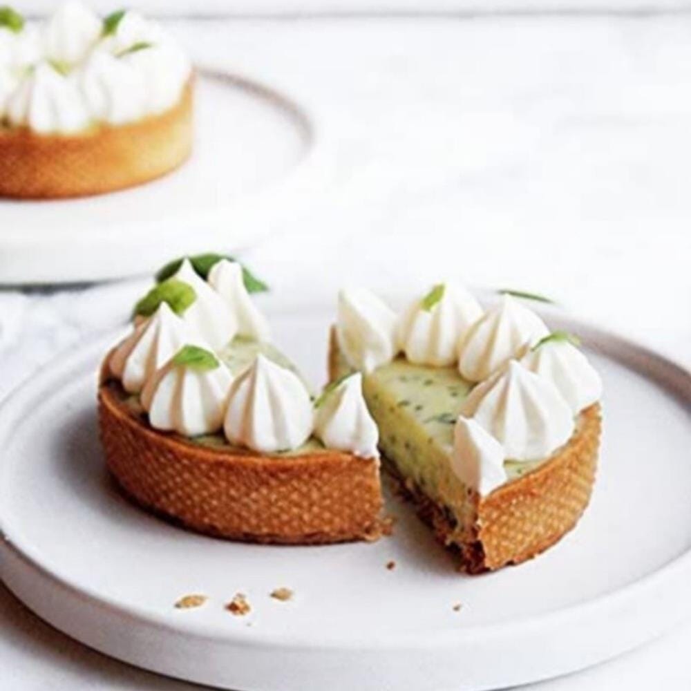 Yuvarlak Delikli Tart Kalıbı 8 cm – 4’lü Paslanmaz Çelik Tart Halkası Seti | Profesyonel Tart ve Kurabiye Kalıbı