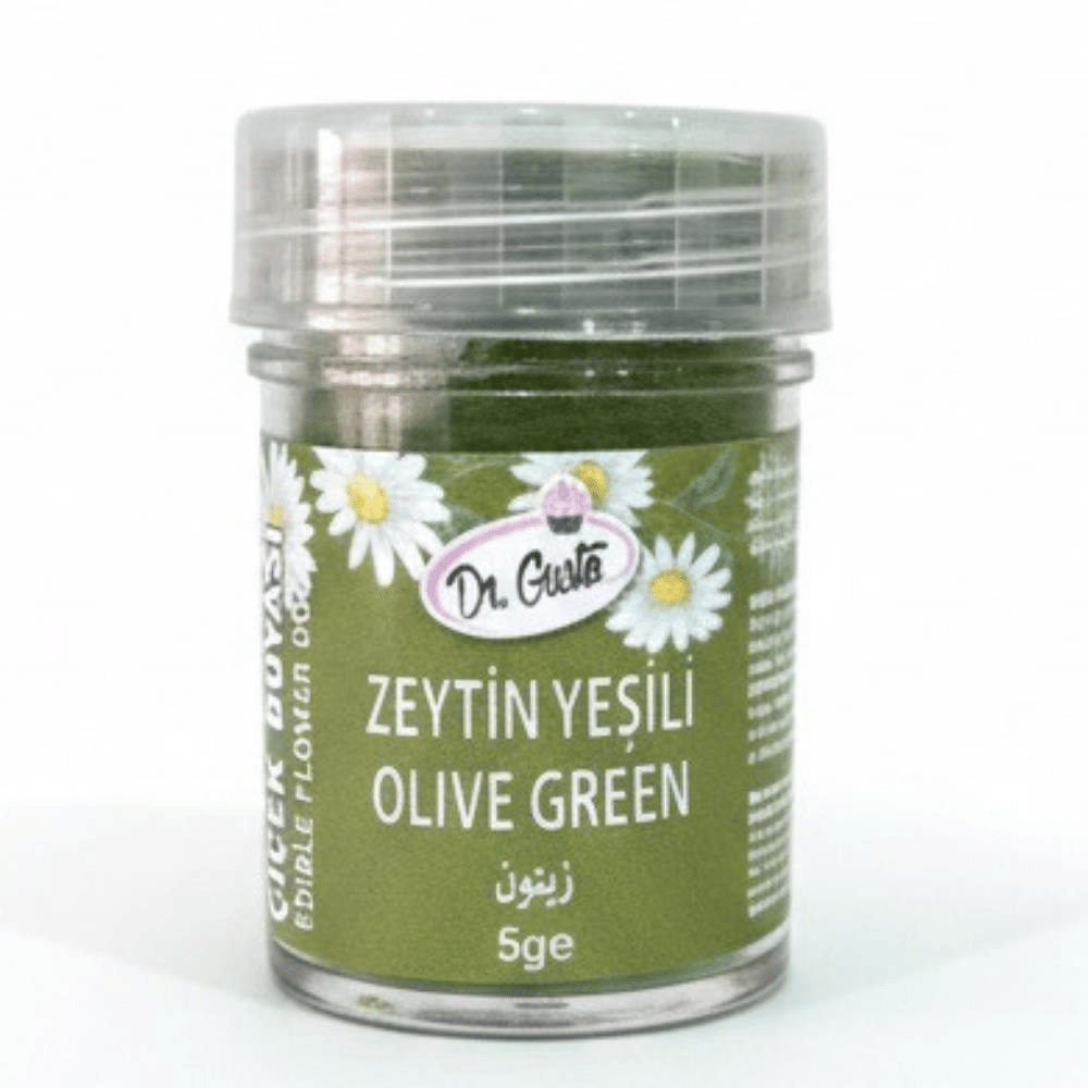 Zeytin Yeşili Yenilebilir Şeker Hamuru Figür ve Çiçek Boyası 5 Gr