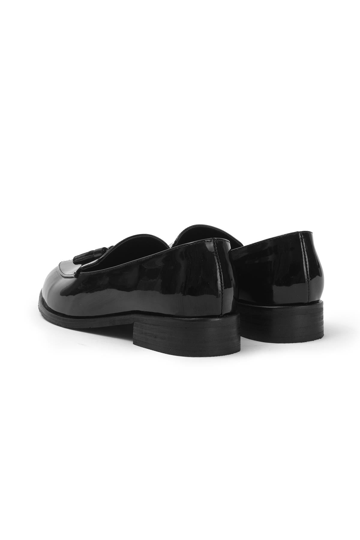 Mio Gusto Siyah Renk Rugan Oxford Ayakkabı