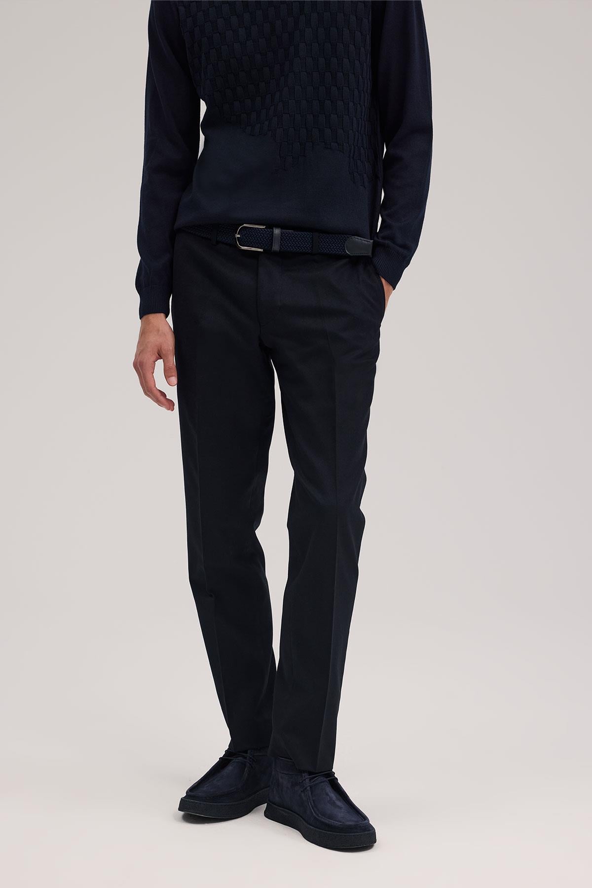 Lacivert Regular Fit Kumaş Pantolon