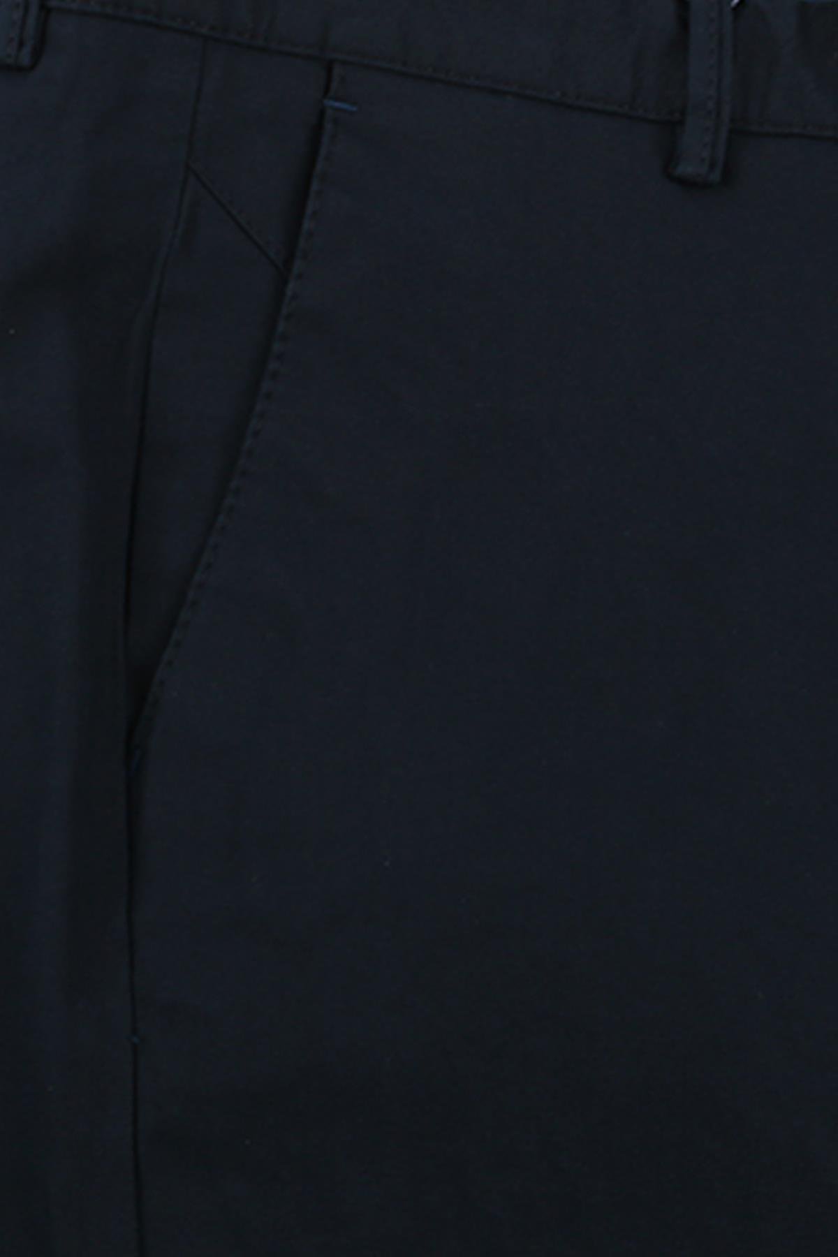 Koyu Lacivert Extra Slim Fit Yan Cep Spor Pantolon 
