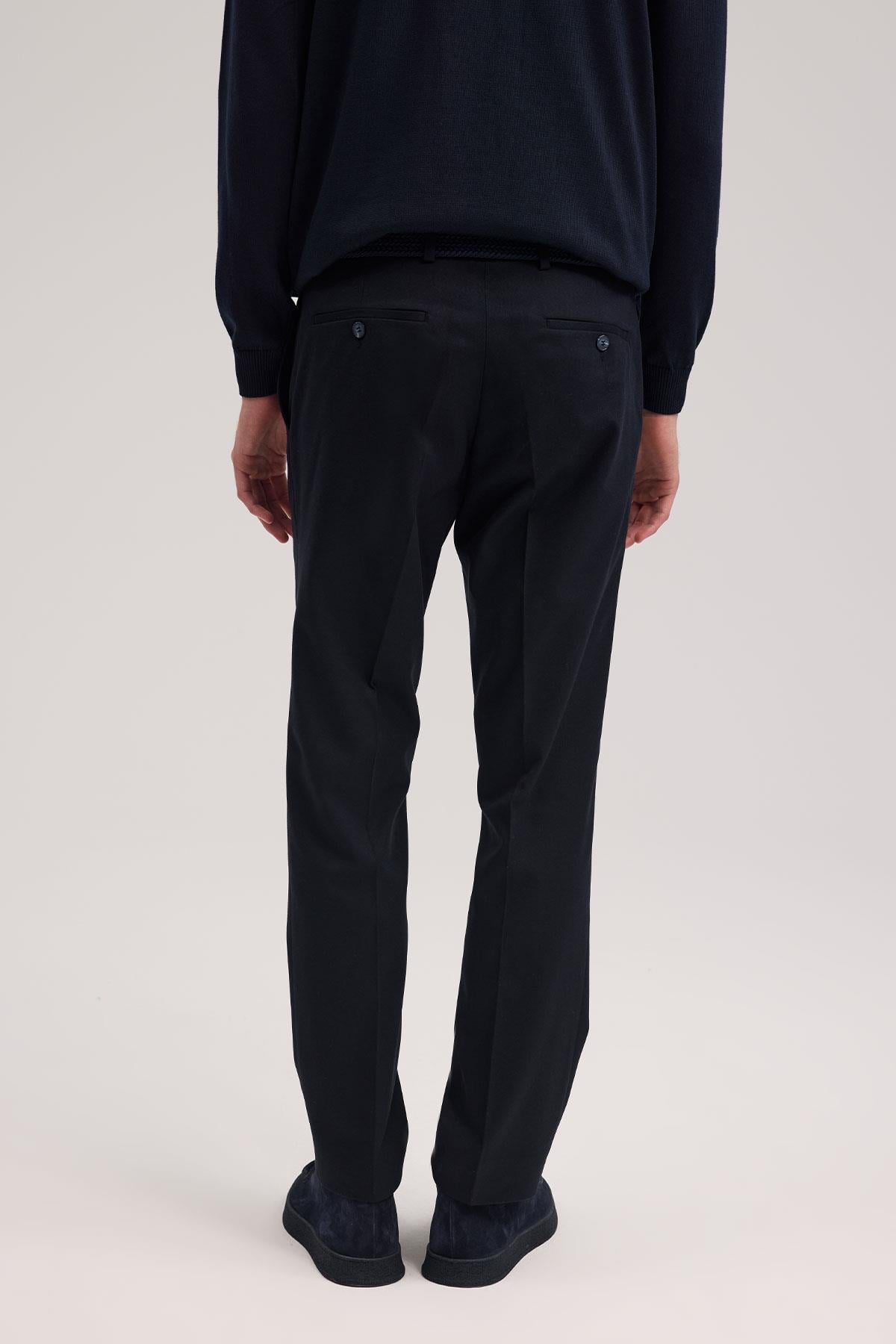 Lacivert Regular Fit Kumaş Pantolon