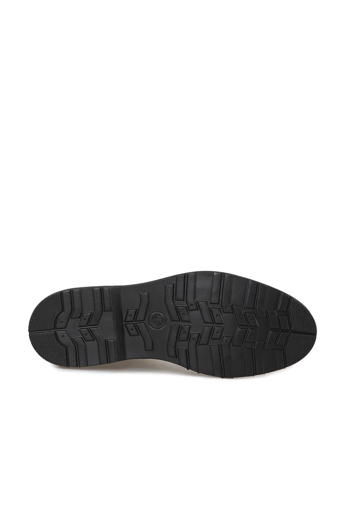 Siyah %100 Deri Bağcıklı Bot