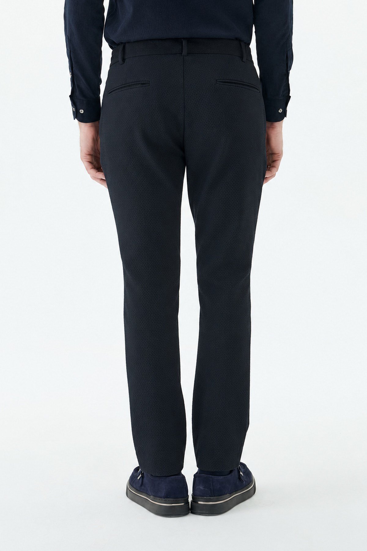 Lacivert Comfort Fit Esnek Spor Pantolon