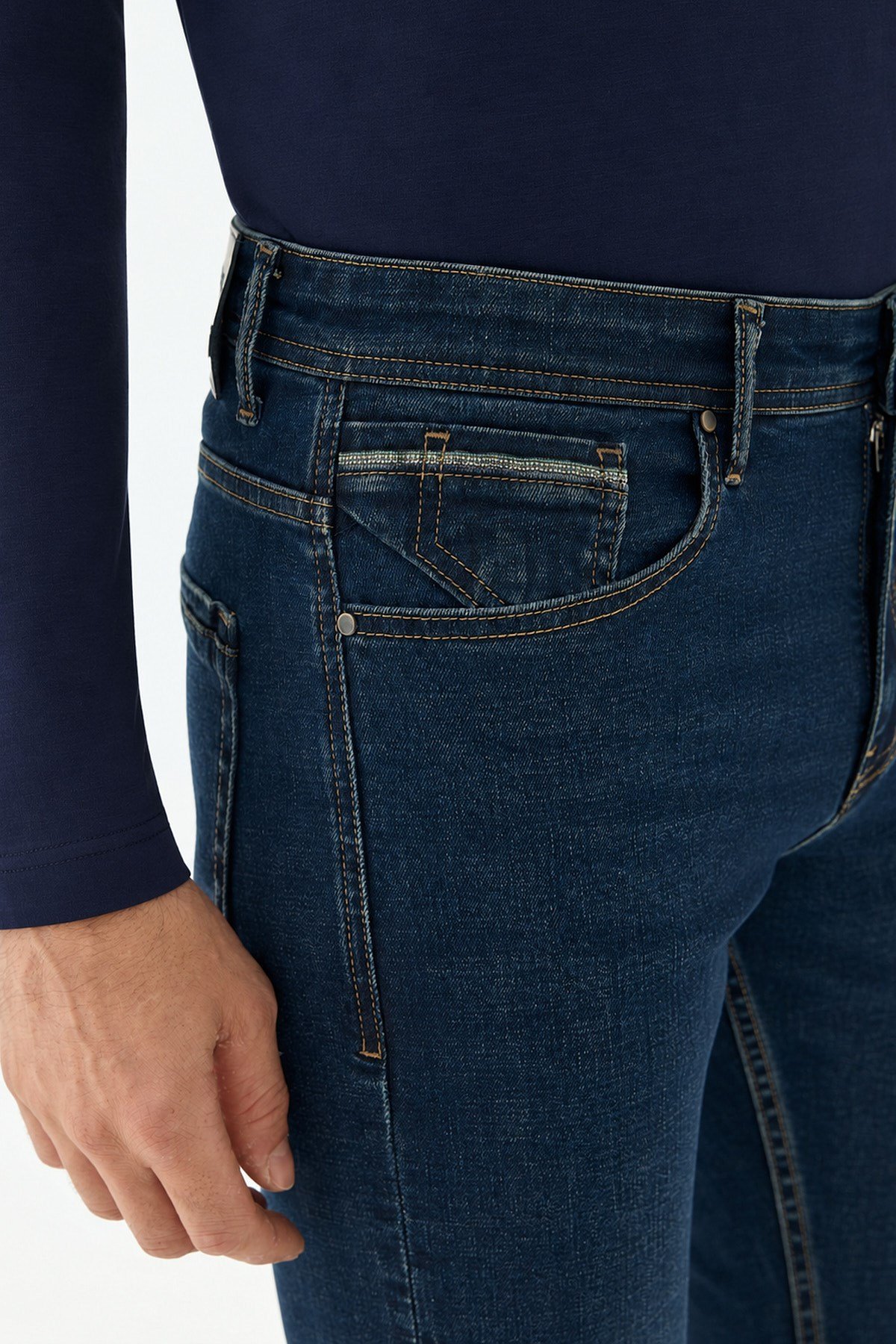 Lacivert Comfort Fit Kot Pantolon