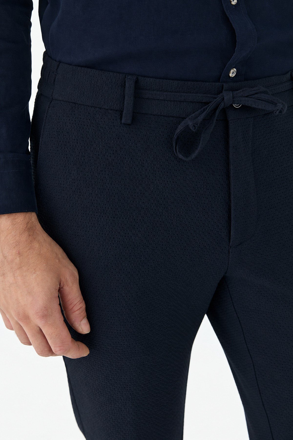 Lacivert Comfort Fit Esnek Spor Pantolon
