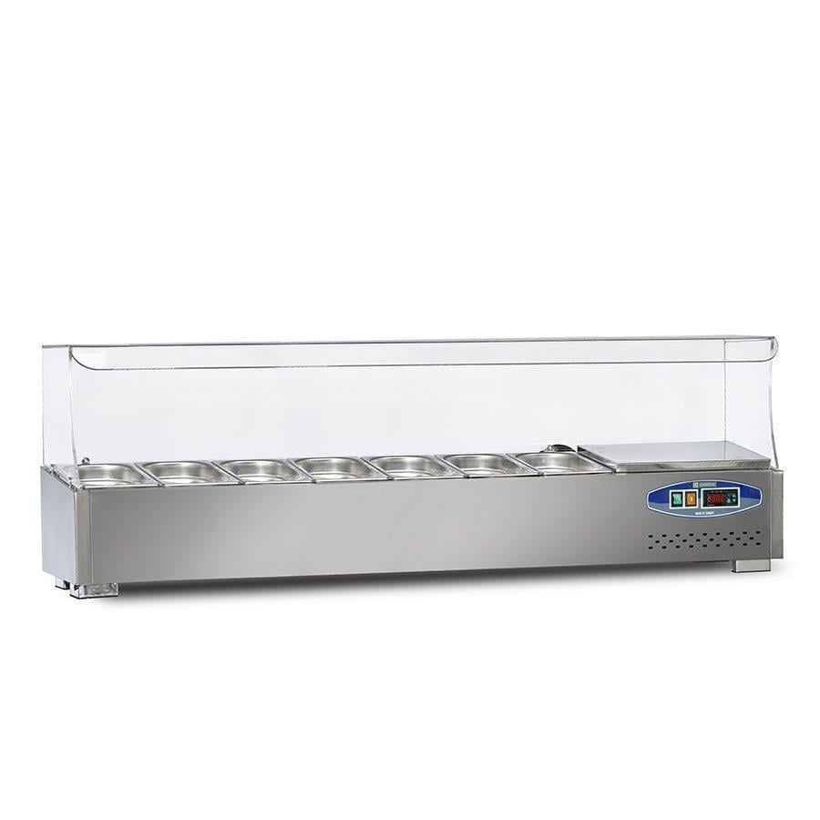 22SBS07-15 SOĞUTMALI SET ÜSTÜ SALAD BAR 7 KÜVET