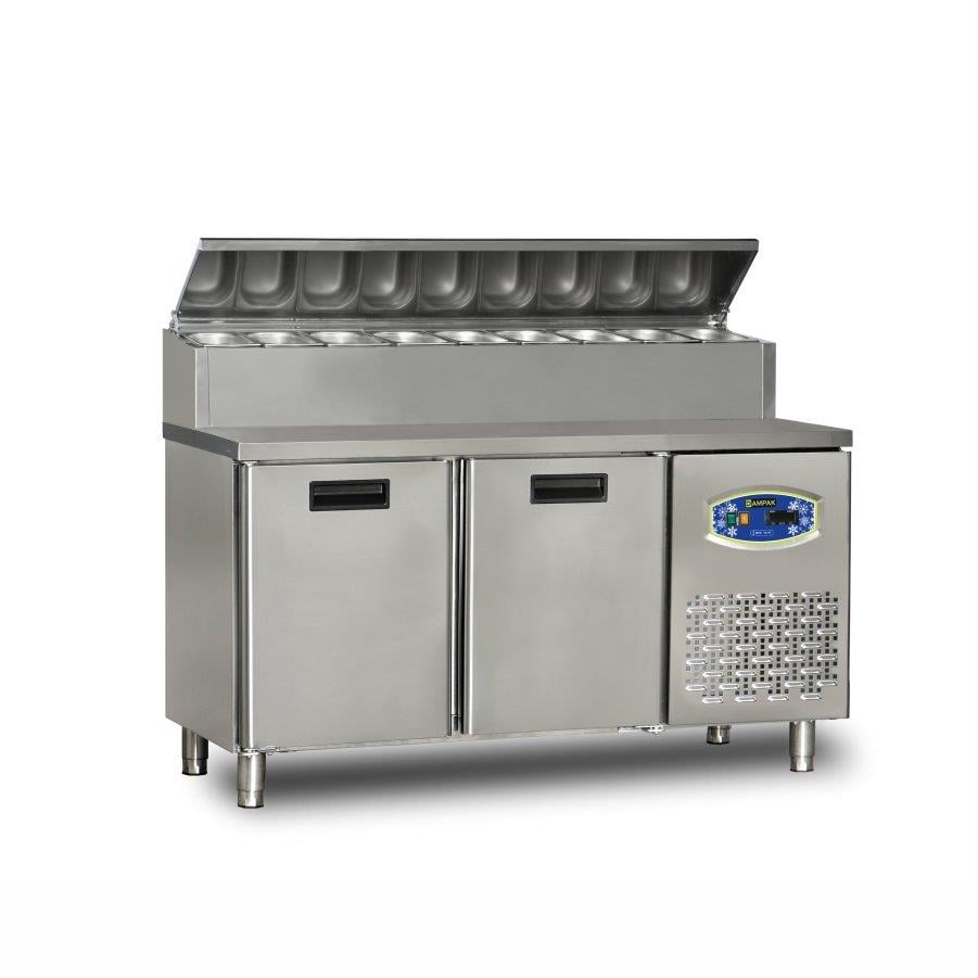 22TBF2S-PA70 2 KAPILI ALÇAK MONTE PİZZA HAZIRLIK DOLABI