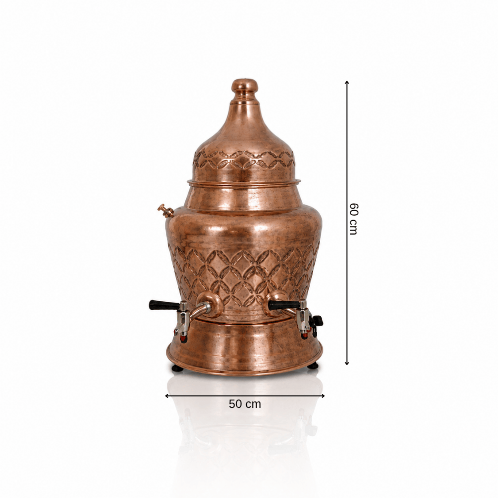 Anka Elektrikli Bakır 25 Litre Karıştırıcılı Salep Makinesi