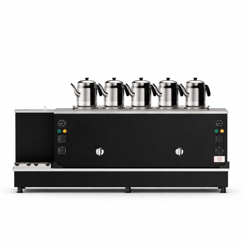 Anka Doğalgazlı Statik Turbo Hibrit Smart 5 Demlik 50 Litre Çay Makinesi