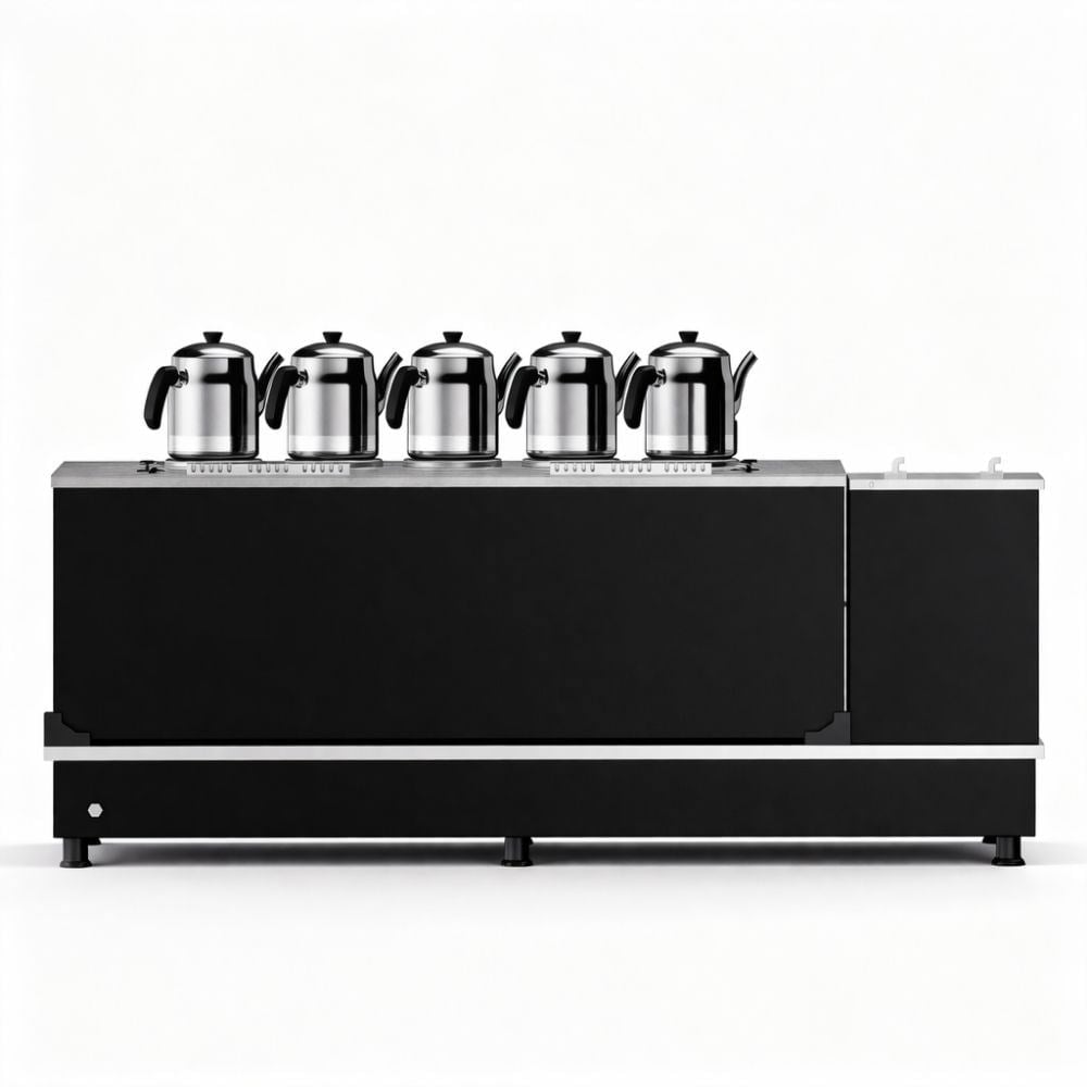 Anka Doğalgazlı Statik Turbo Hibrit Smart 5 Demlik 50 Litre Çay Makinesi