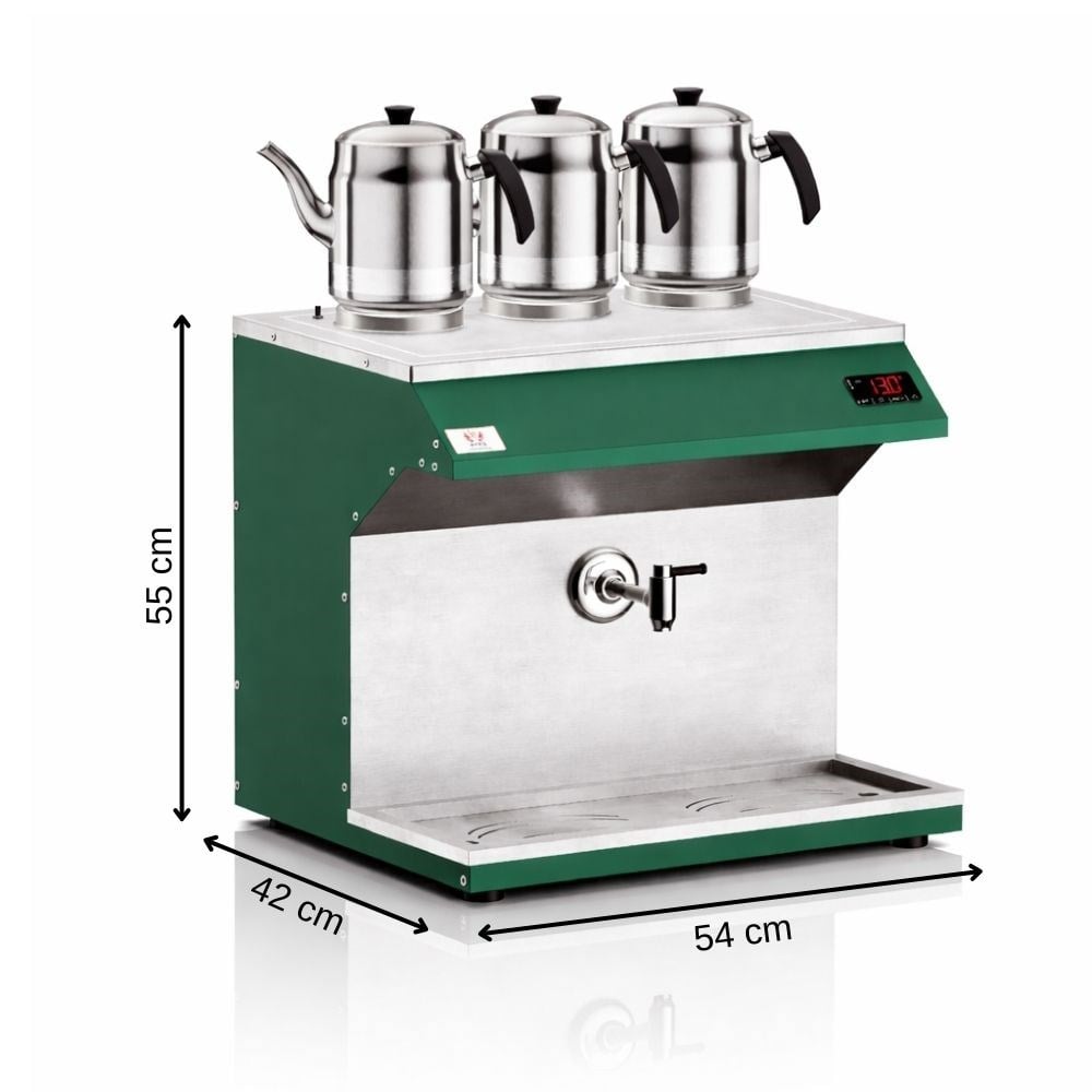 Anka Elektrikli Pro Chef Dijital 25 Litre Çay Makinesi Yeşil