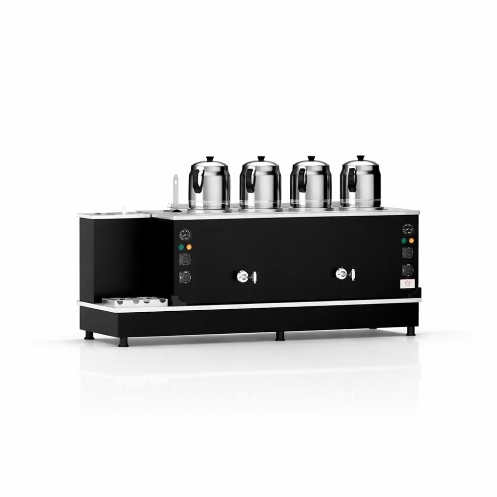Anka Tüplü Statik Turbo Hibrit Smart 4 Demlik 40 Litre Çay Makinesi