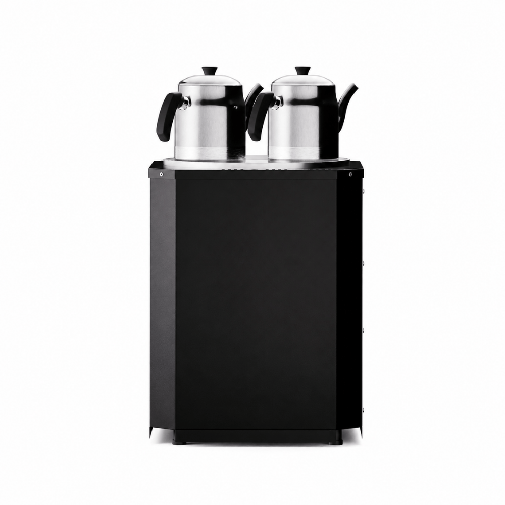 Anka Yeni Nesil Çay Makinası 2 Demlikli 25 Litre Siyah