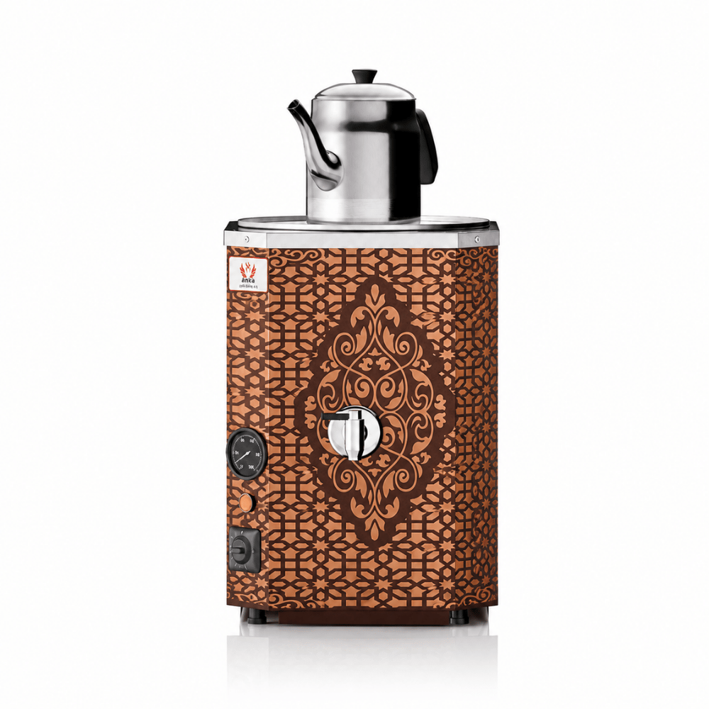Anka Elektrikli Bakır Yeni Nesil Jumbo 1 Demlikli 12 Litre Çay Makinesi