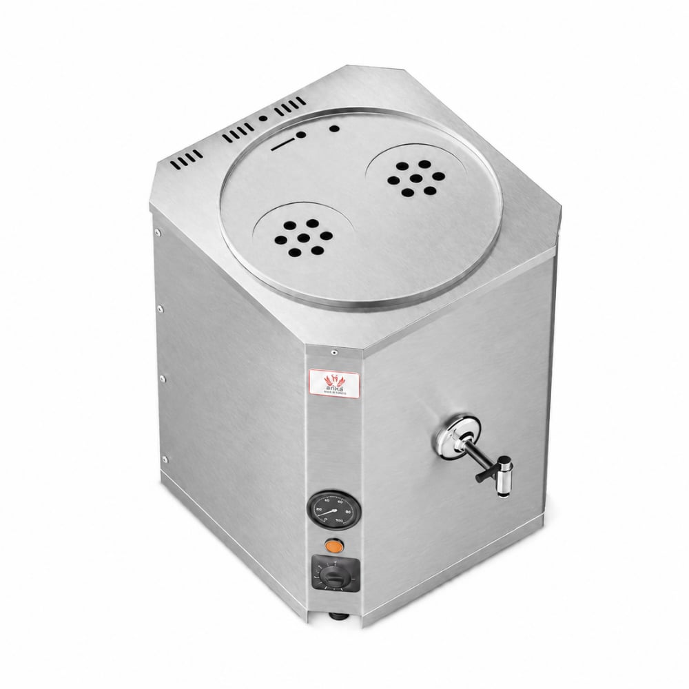 Anka Elektrikli İnox Yeni Nesil Jumbo 2 Demlikli 25 Litre Çay Makinesi