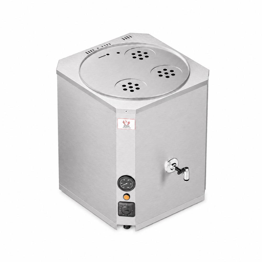 Anka Elektrikli İnox Yeni Nesil Jumbo 3 Demlikli 35 Litre Çay Makinesi