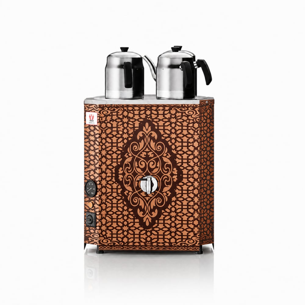Anka Elektrikli Bakır Yeni Nesil Jumbo 3 Demlikli 35 Litre Çay Makinesi