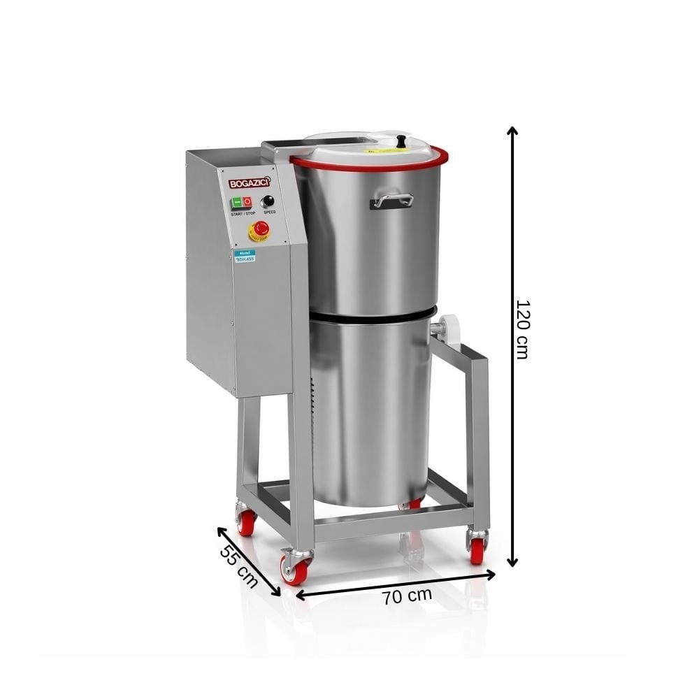 Boğaziçi Hız Ayarlı Devrilir Humus Makinesi 45 Litre