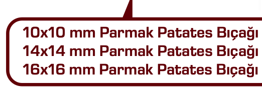 Boğaziçi Set Üstü Patates Doğrama Makinesi 1000 kg / Saat